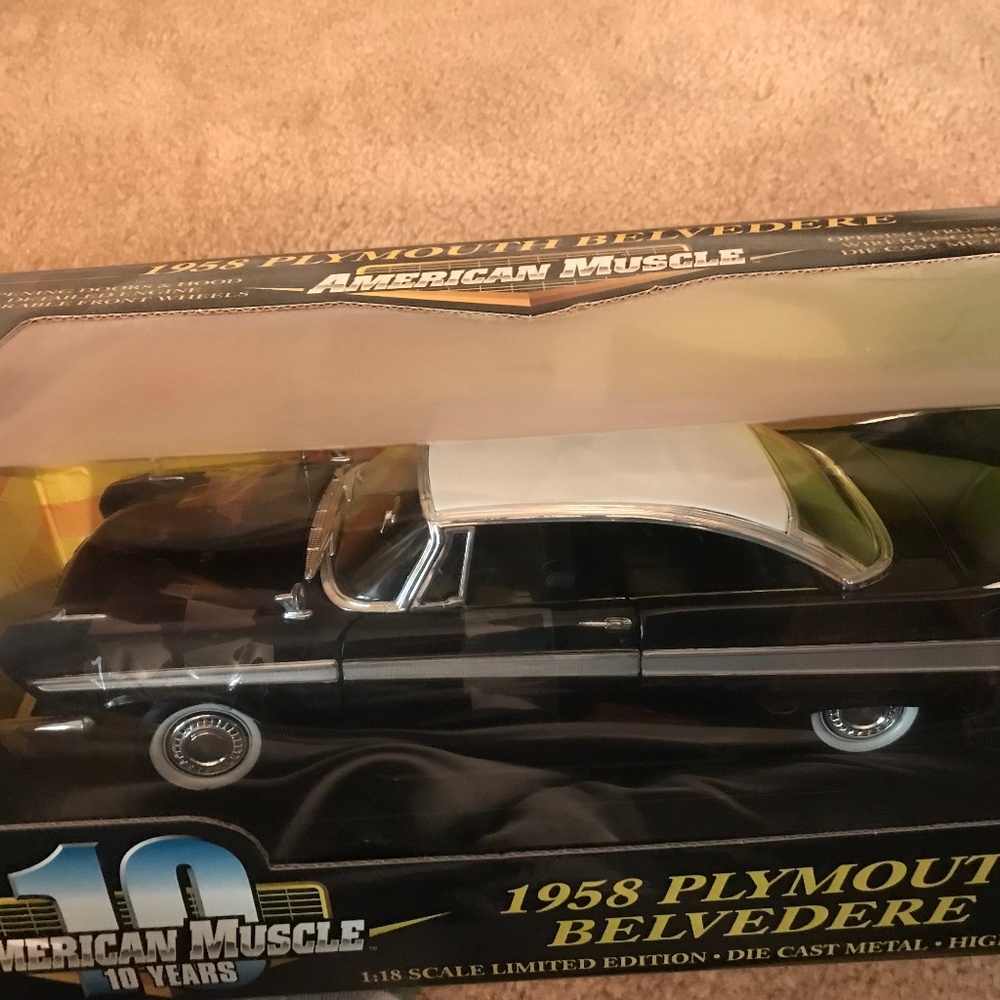 ERTL American Muscle 1958 Plymouth Belvedere 1:18 Die Cast